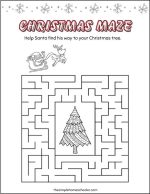 Festive Free Christmas Activity Booklet Printable - The Simple Homeschooler