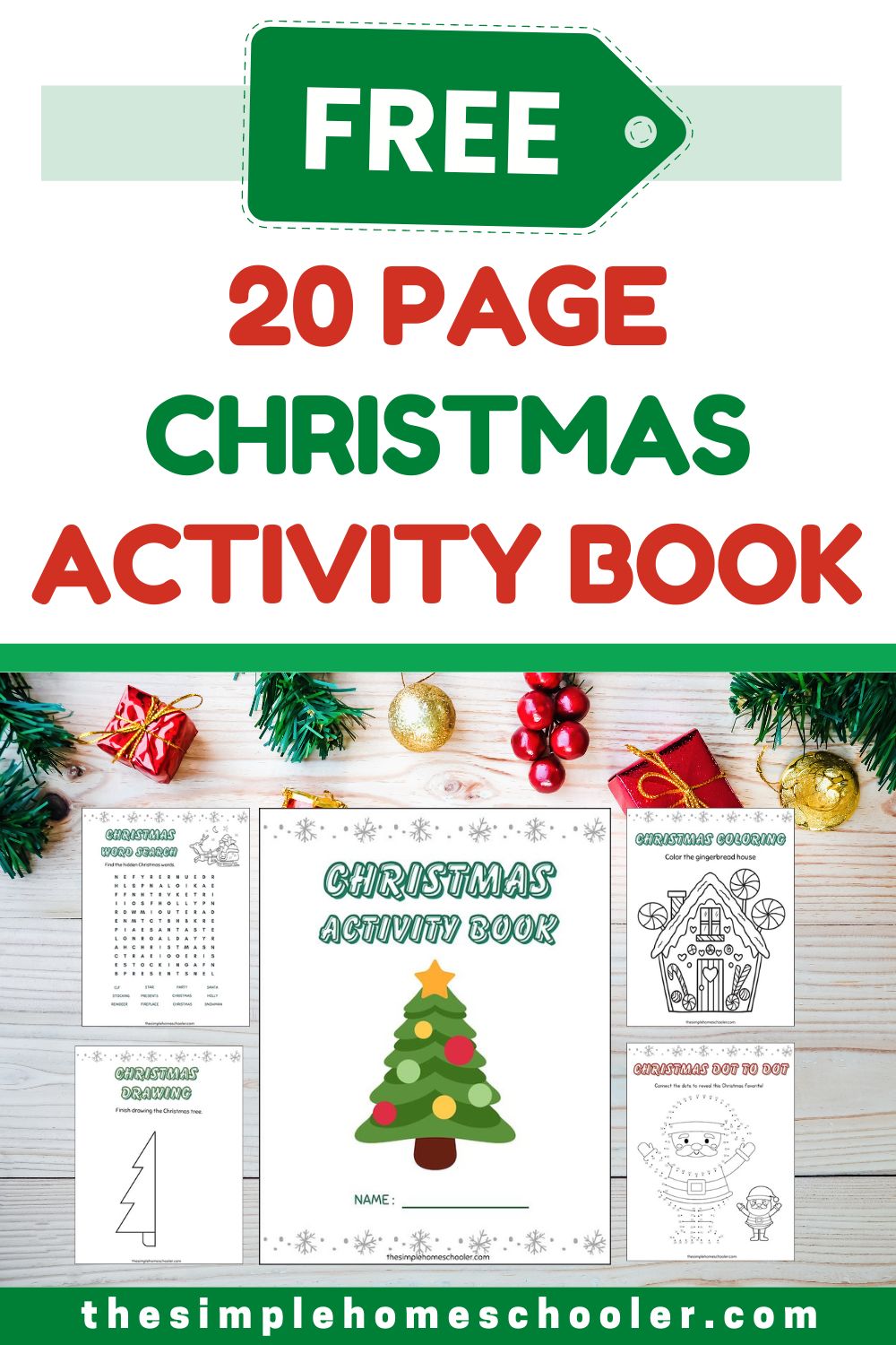 Festive Free Christmas Activity Booklet Printable The Simple Homeschooler