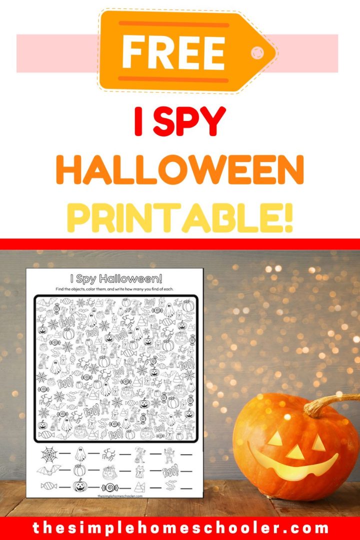 Spooky Fun I Spy Halloween Free Printable Worksheet! - The Simple ...