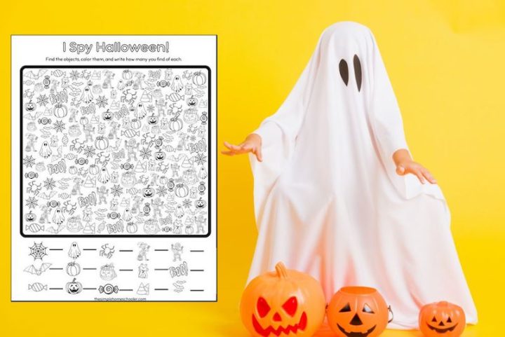 Spooky Fun I Spy Halloween Free Printable Worksheet! - The Simple