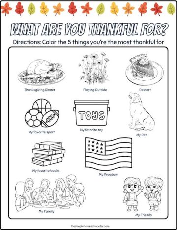 Gratitude in Action: Free I Am Thankful Worksheets For Kids - The ...