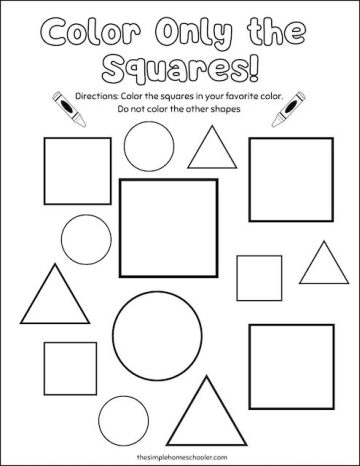 Best Square Coloring Pages: Free & Easy Print - The Simple Homeschooler