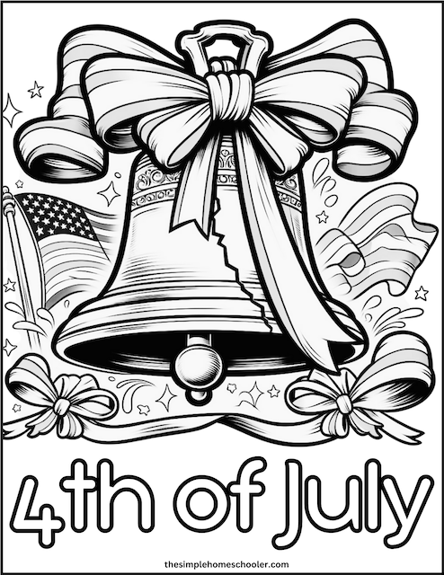 4th of July Coloring Page 3