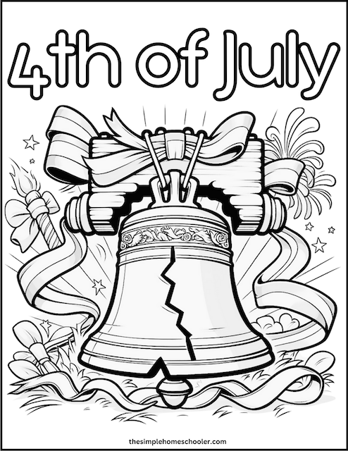 4th of July Coloring Page 5