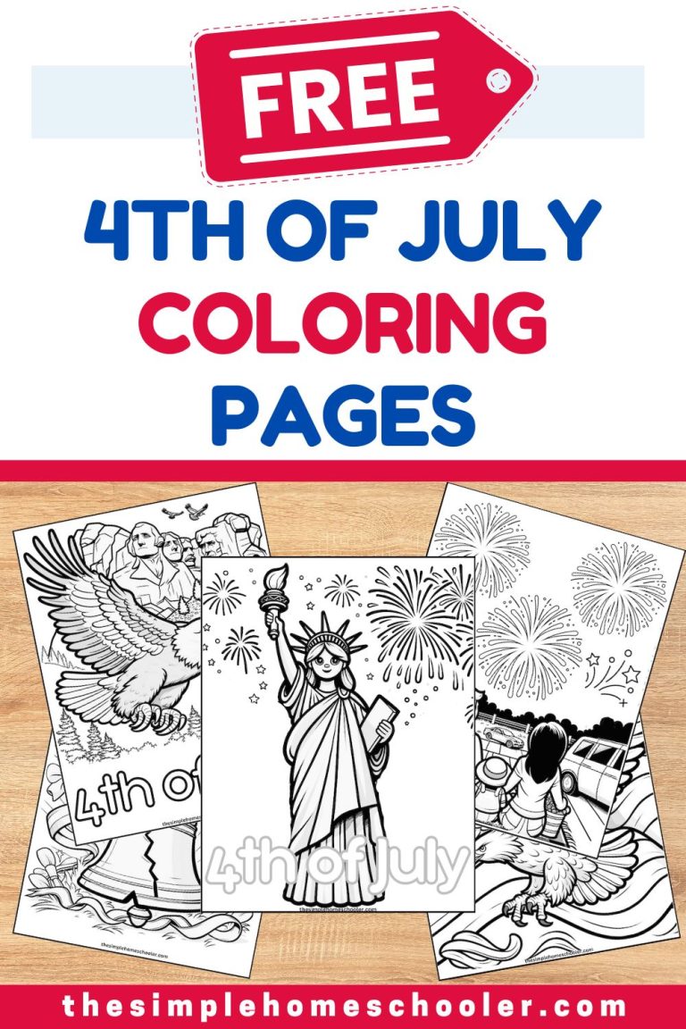 4th of July Coloring Pages Pin