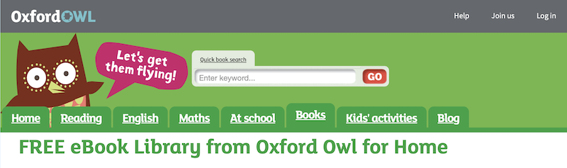 Oxford Owl Homepage