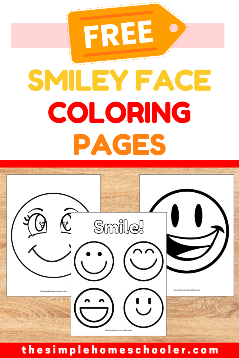 Smiley Face Coloring Pages Pin